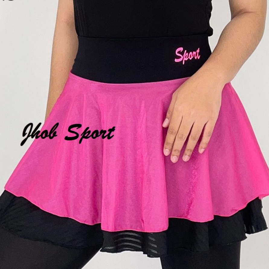 TERBARU LAGA Luaran Rok korea Bahan Tile JaringRok Tanpa Dalaman CelanaRok TennisSport Mini SkirtRok