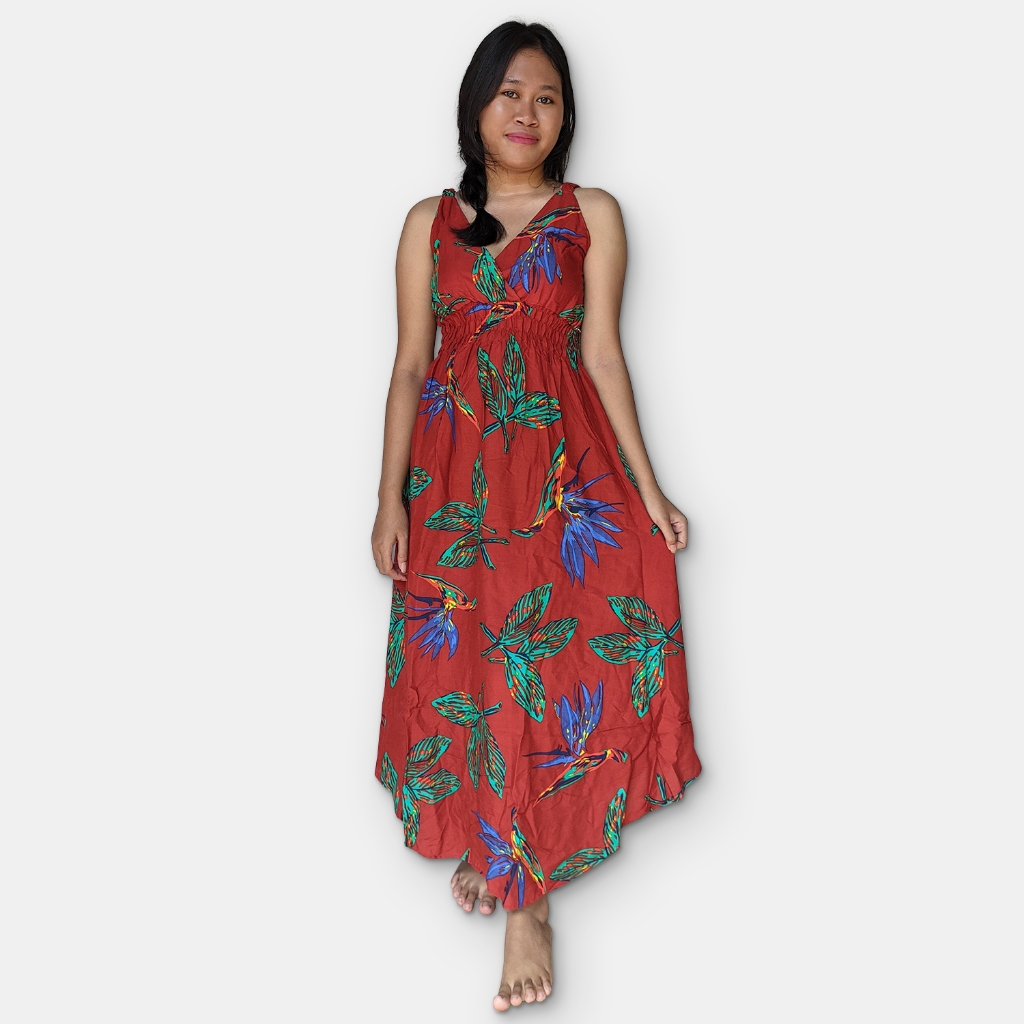 Long Dress Rayon Premium - Long Dress Pantai Wanita