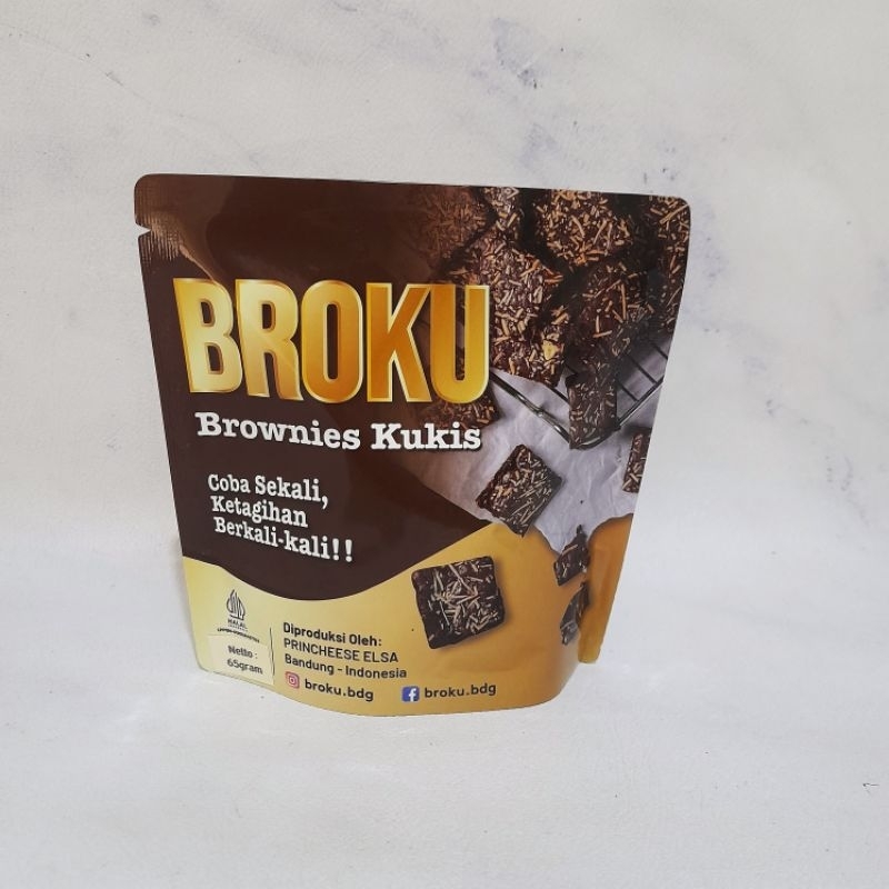 

BROKU | Brownies Kukis Pouch | Brownies Cookies Bandung| Brownies Kering Bandung | Kripik Brownies Bandung