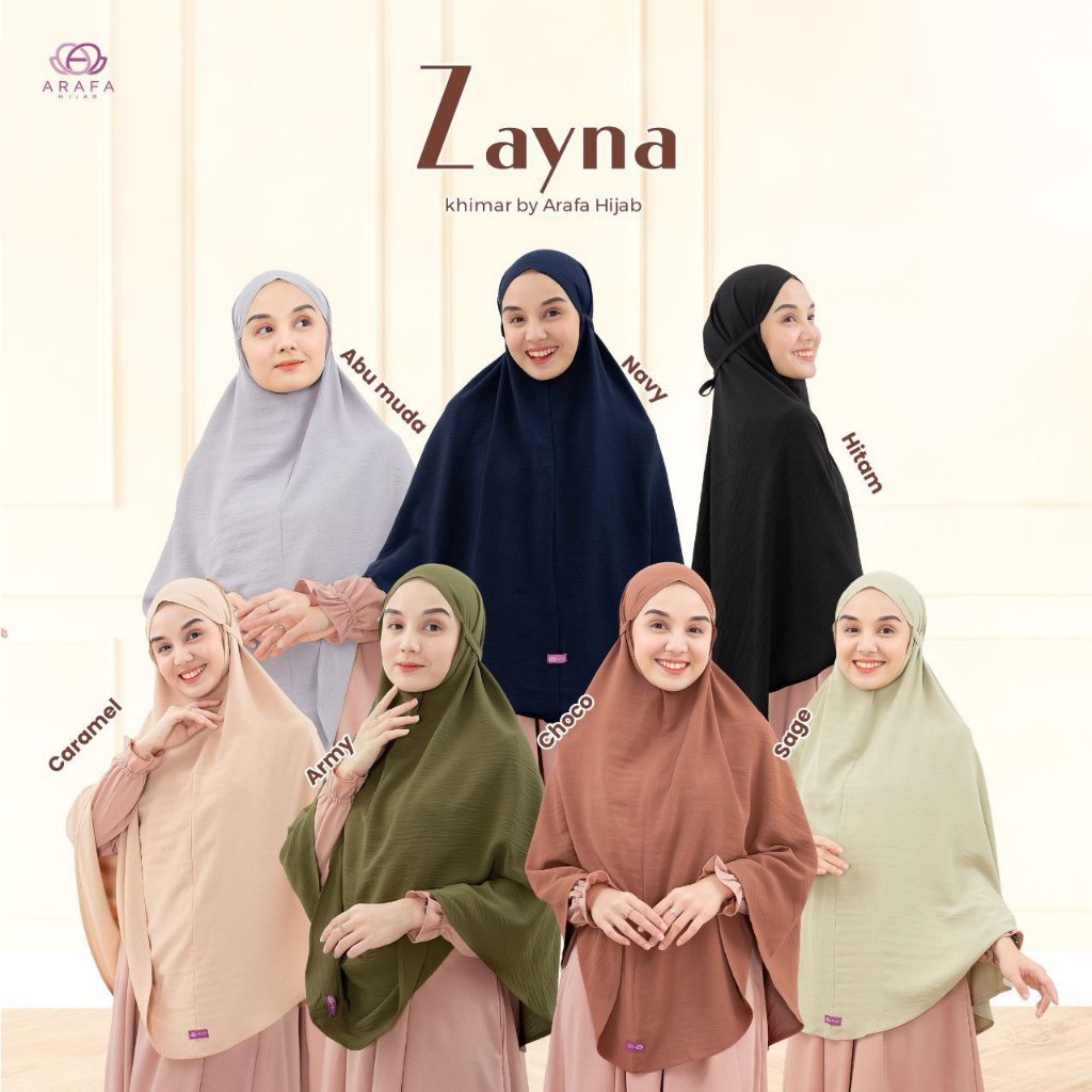 Khimar Zayna Crinkle By Arafa Hijab