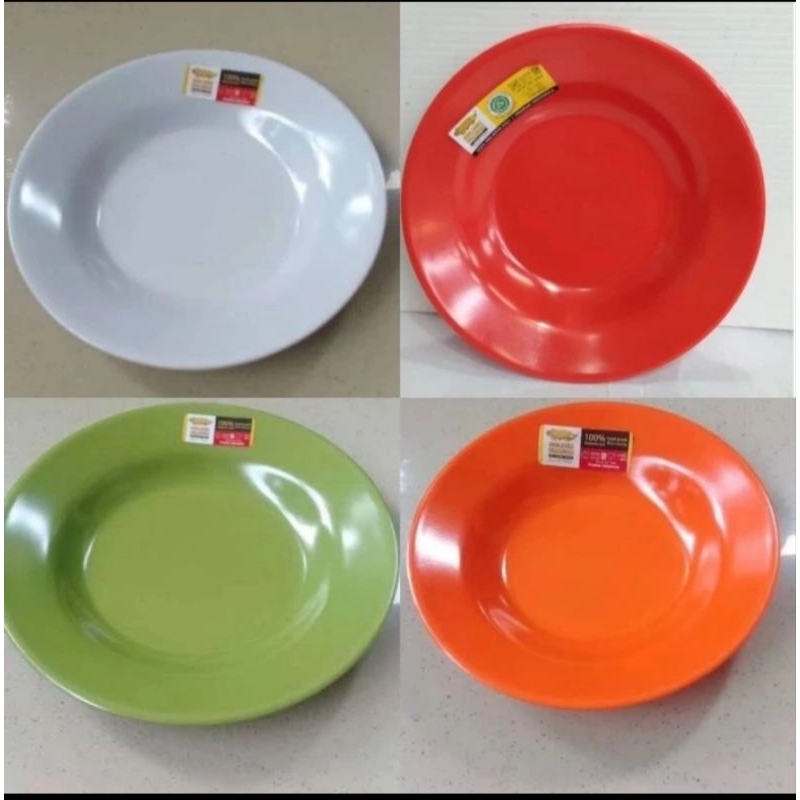 Piring Makan Cekung Melamin P0109 Golden Dragon