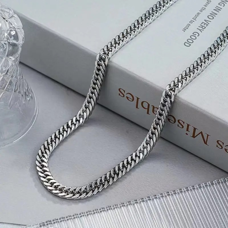 Cod Kalung Titaniun Pria Rantai Model Korea Kalung Titanium pria Terbaru Kalung Rantai Pria Kalung H