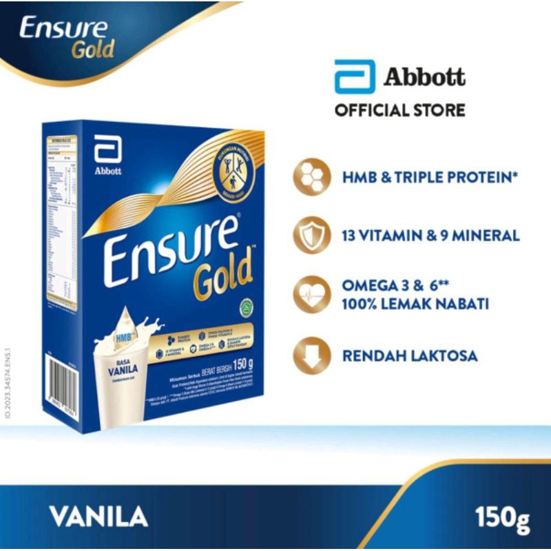 

ENSURE GOLD VANILA 150GR