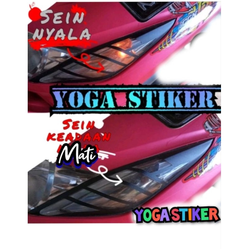 STIKER LAMPU SEIN DEPAN BEAT KARBU TAHUN 2011