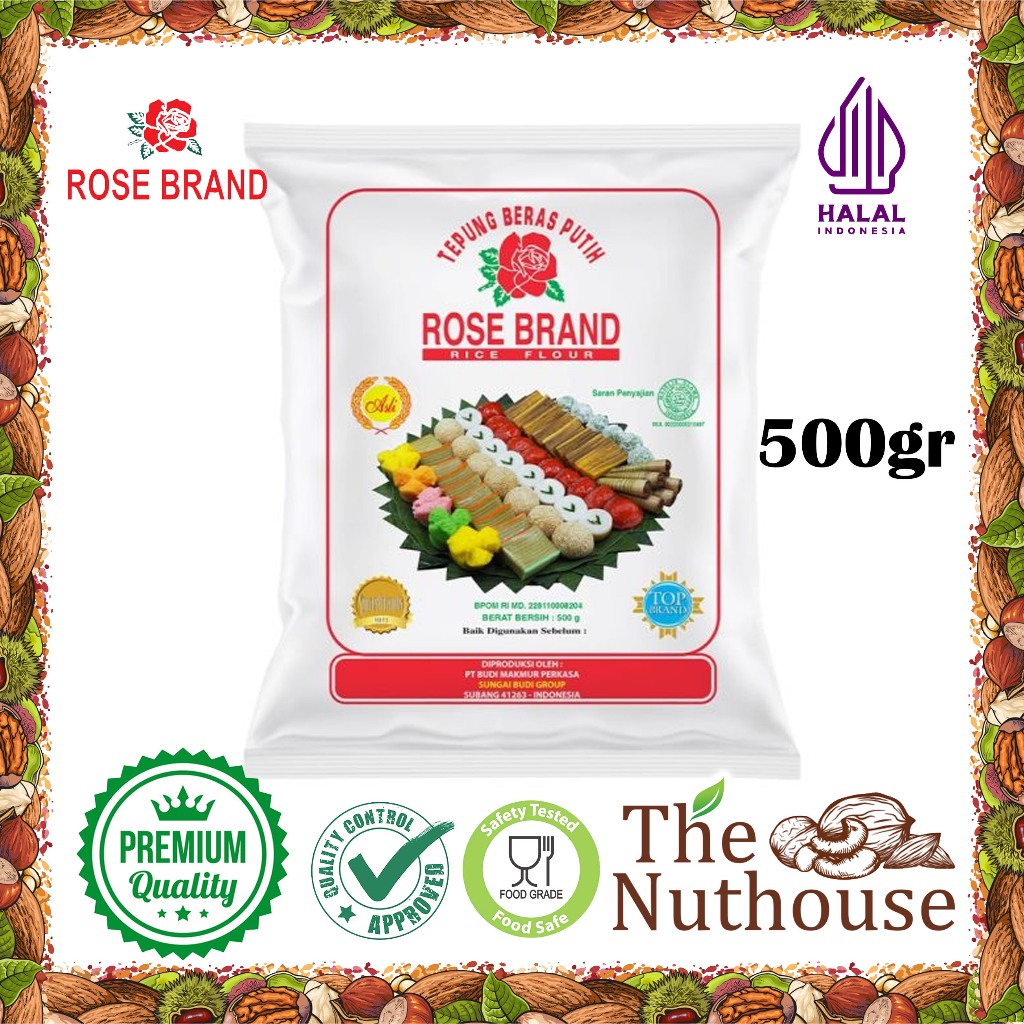 

ROSE BRAND Tepung Beras Putih / Rice Flour 500gr [HALAL]