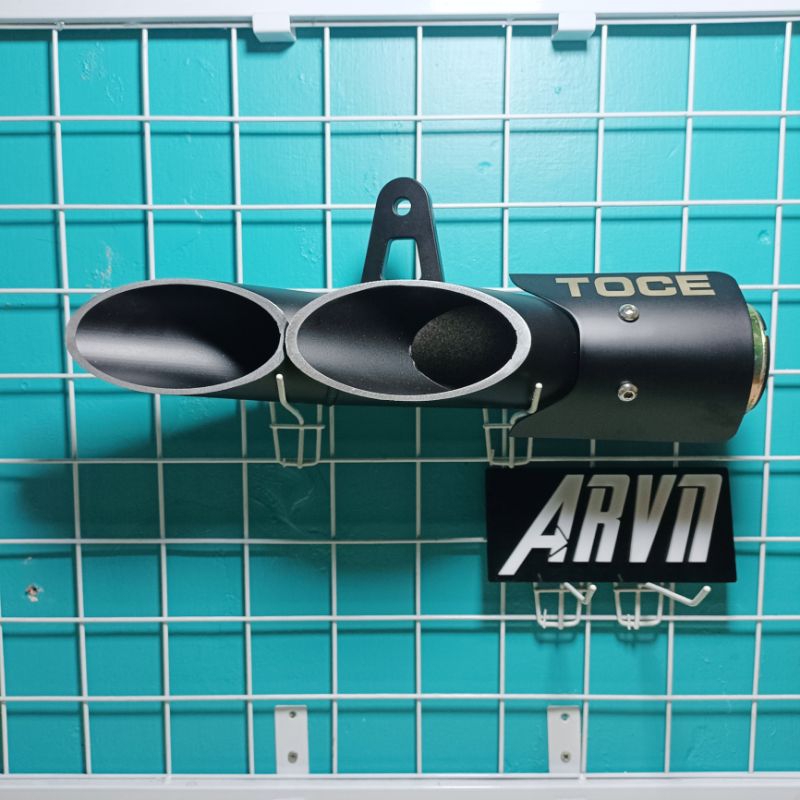 TOCE ANODIZE HITAM KNALPOT IMPORT