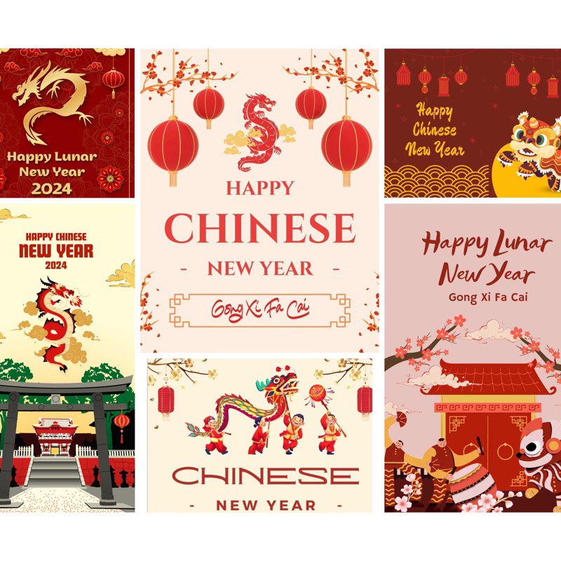 Kartu Ucapan Imlek Kartu Ucapan Gong Xi Fa Cai Kartu Ucapan Happy Chinese New Year 2023