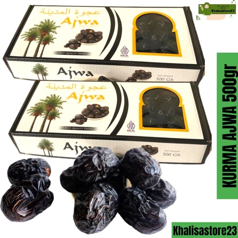 

[NEW] KURMA AJWA/KURMA NABI JUMBO 500GR [KEMASAN DUS]