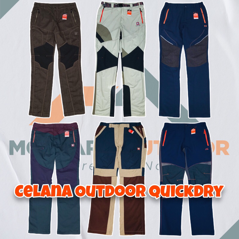 Celana Quickdry Outdooor Murah Preloved Thrift Outdoor Casual Celana Panjang Celana Pendek Gunung Po