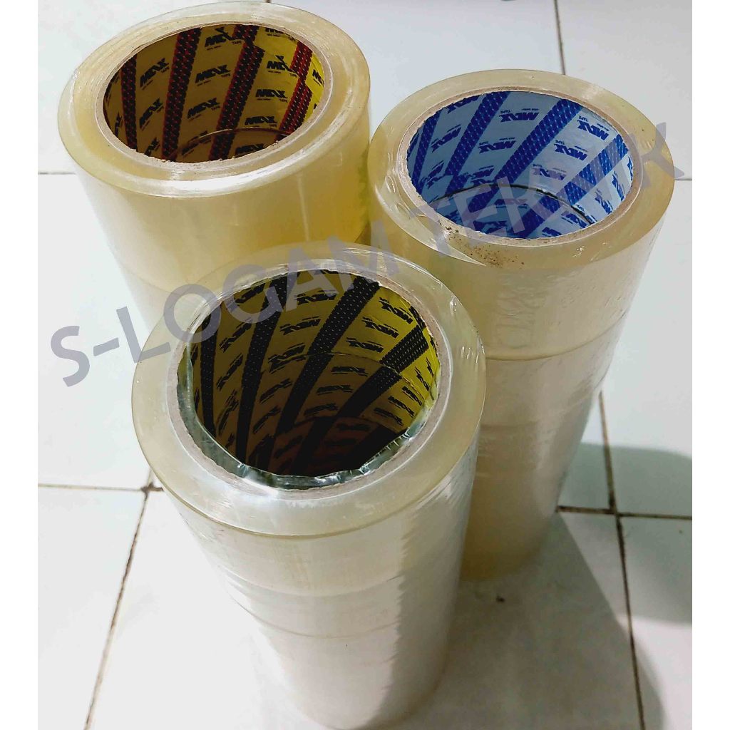 

Plakban Lakban Bening Isolasi Selotip 2 inch 48mm x 90 Yard OPP MAX