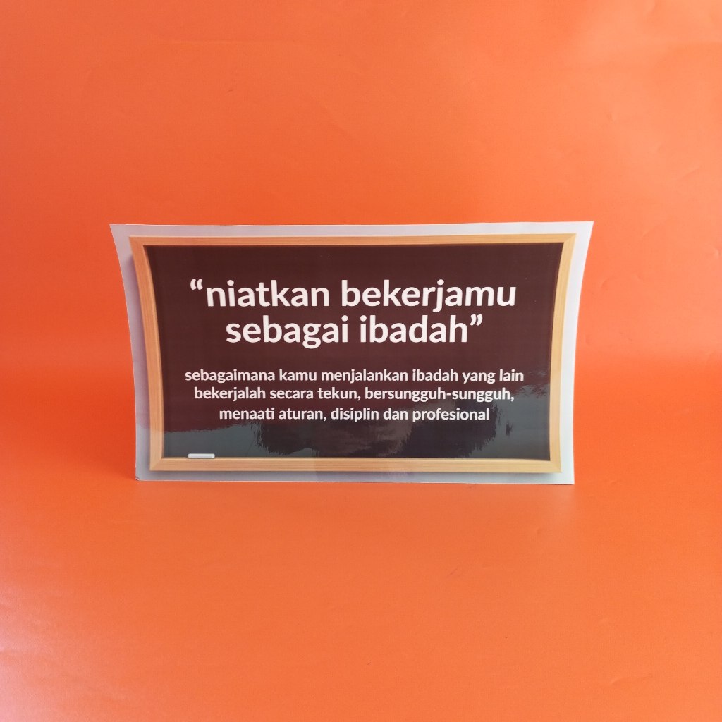 

Stiker Quotes/ Stiker Niatkan Kerjamu Sebagai Ibadah/ Stiker Vinyl/ Stiker Motivasi