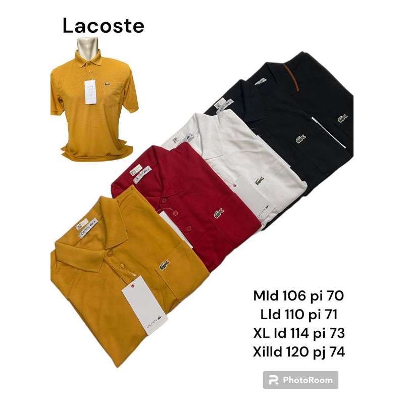 Kaos krah Lacoste | Kaos pria dewasa | kaos branded | kaos pria Lacoste | kaos krah polos