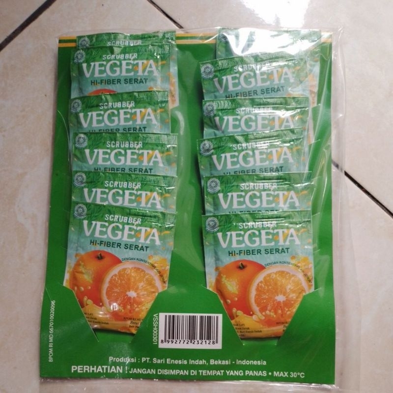 

vegeta Scrubber 1renteng 12sachet