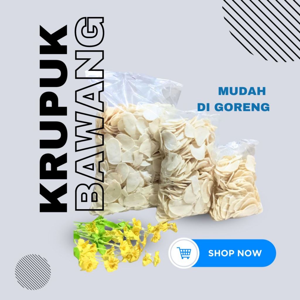 

Krupuk Bawang Mentah cap Tiga Burung 500 Gram