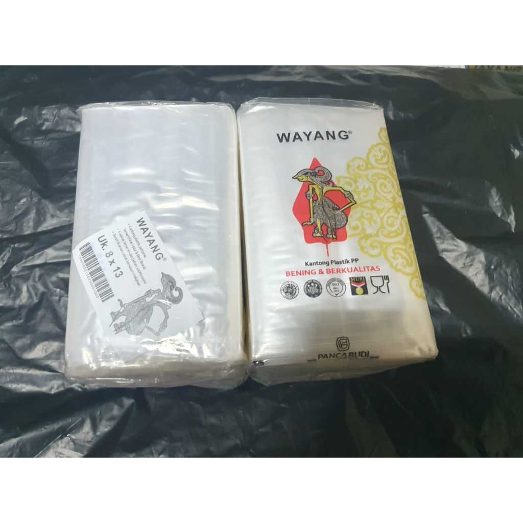 Kantong Plastik Bening PP Wayang 8x13
