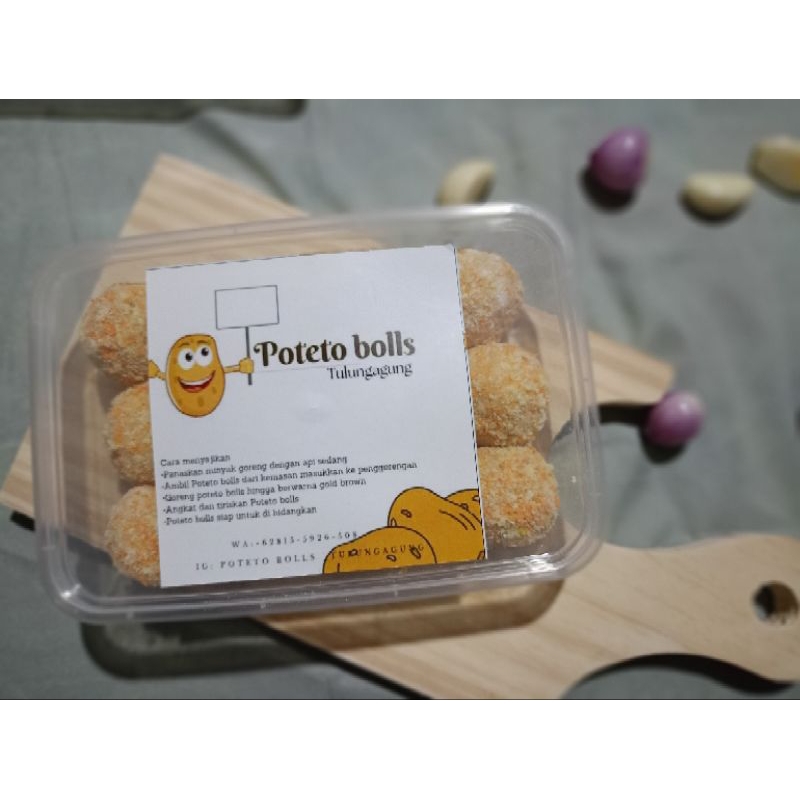 

Produk poteto bolls frozen / Cemilan kentang frozen / Snack renyah dan lezat/ Bola kentang praktis / Cemilan enak dan bergizi