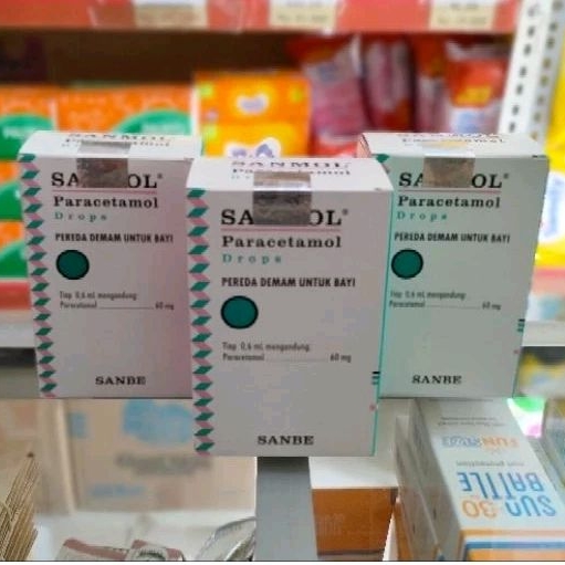 SANMOL PARACETAMOL DROPS 15 ML / SIRUP DEMAM BAYI SANMOL DROPS 15ML