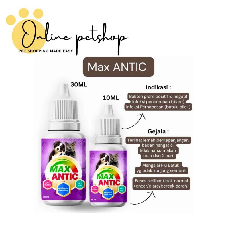 MAX OBAT ANTIBIOTIK KUCING ANJING