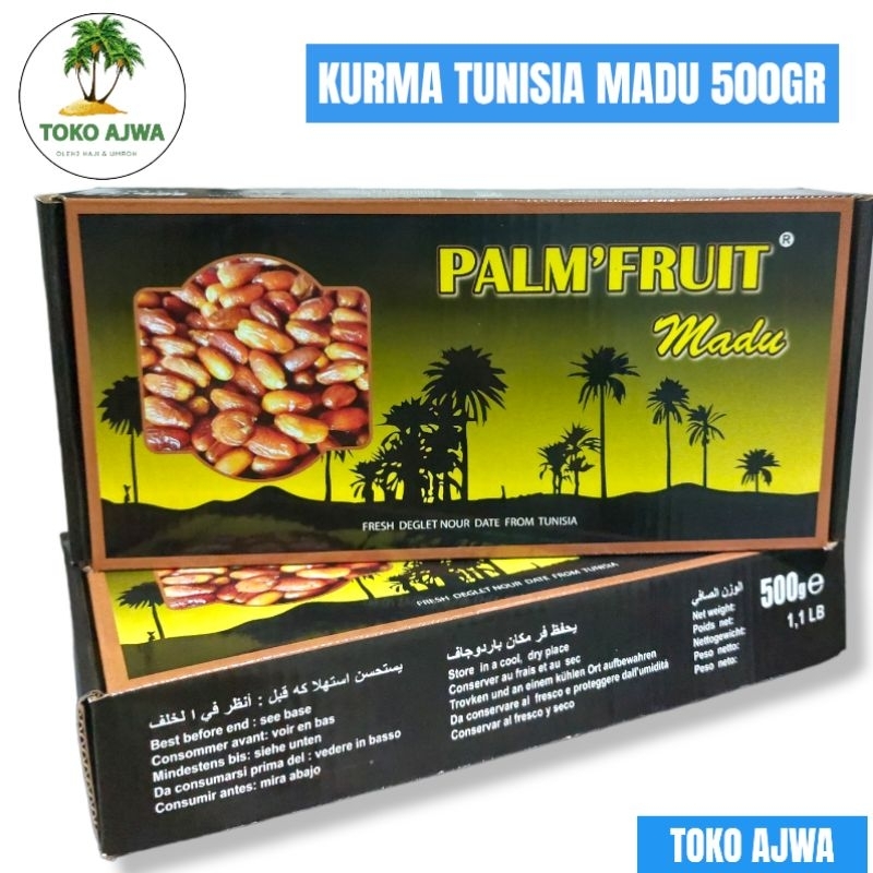 

KURMA TUNISIA MADU /tunisia madu 500gr [KEMASAN DUS]
