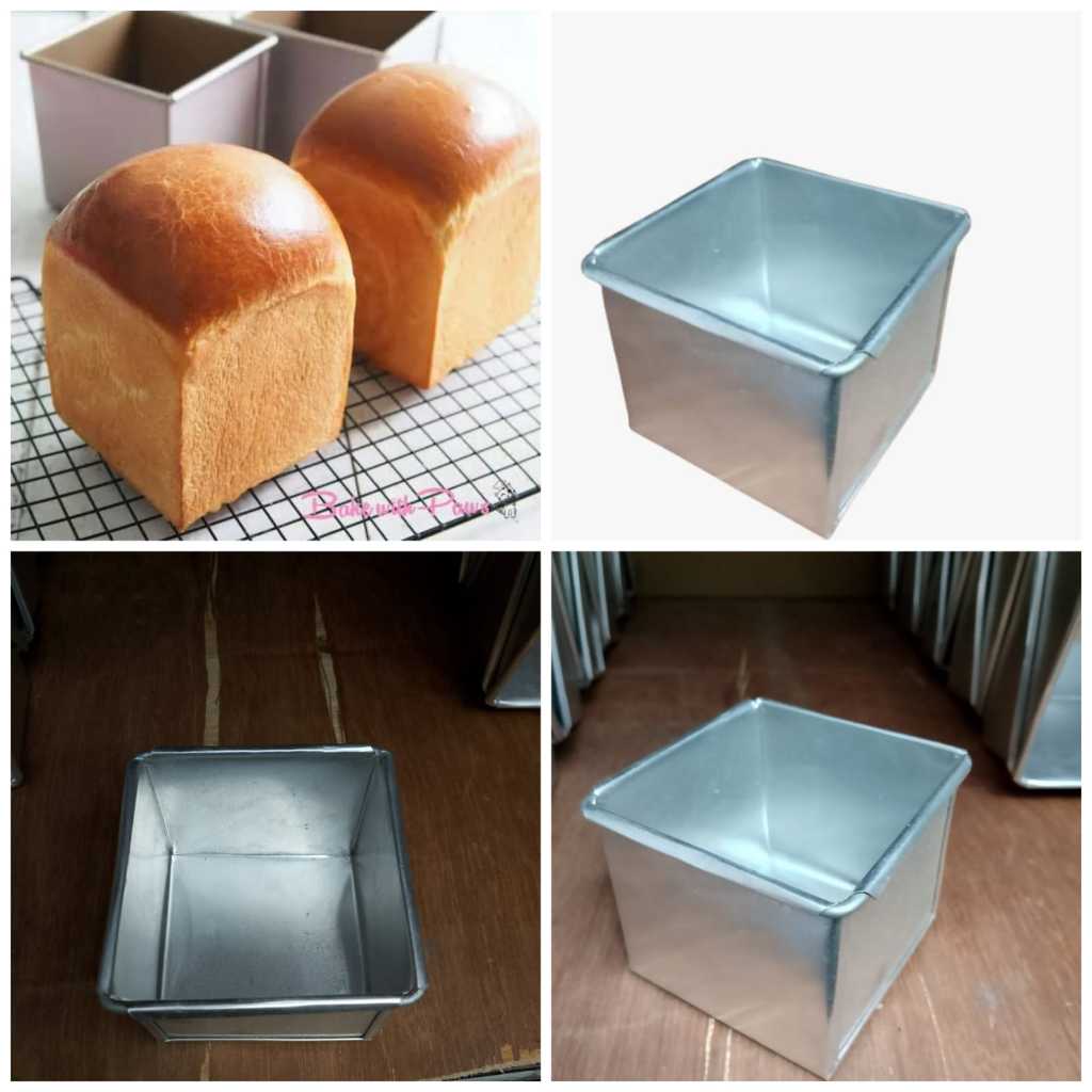 Loyang Bolu Mini / Loyang Kotak 8 x 8 x 7 CM / Loyang Bolu Kecil / Sponge Cake Pan