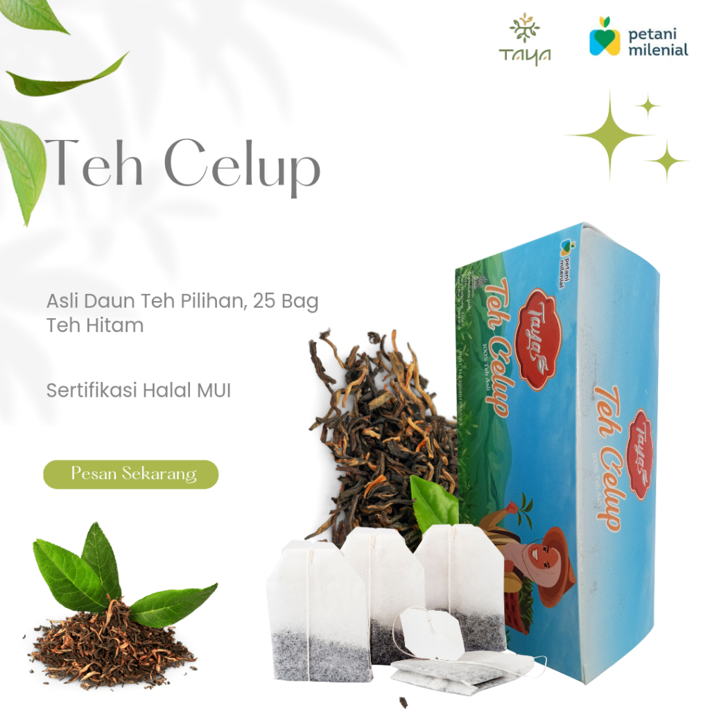 

Taya Tea - Teh Celup Black Tea Original 100% Daun Teh Asli Pilihan