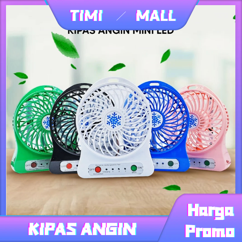 ❤️TIMIMALL❤️ Kipas Angin Mini LED / Kipas angin kecil / Kipas Angin Bisa Di Cas