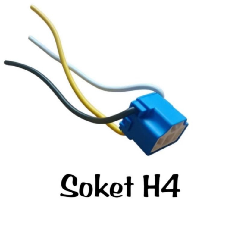 Soket Lampu H4/Dudukan Lampu Soket H4/Soket H4/Dudukan Lampu Doket H4 Kaki 3/Fiting Soket H4/Soket H