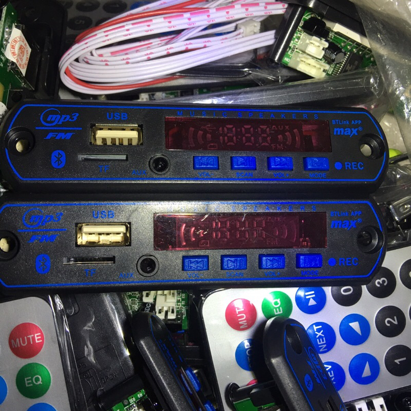 MP3 Bluetoot MAX original Biru IC Besar Suara bluetooth jernih