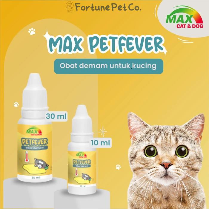 Max Fever - Obat Demam Kucing - Obat Kucing Demam
