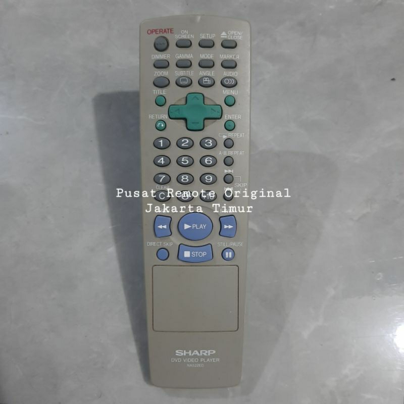 REMOTE REMOT DVD PLAYER SHARP NA522ED ORIGINAL