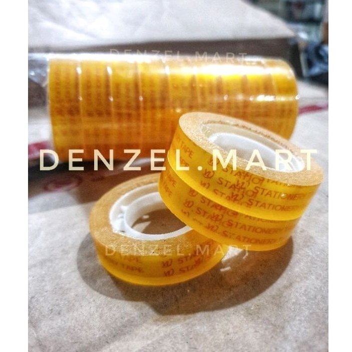 

Selotip Isolasi kecil Slasiban kado uang 12 mm 25 yard SATUAN 1pc