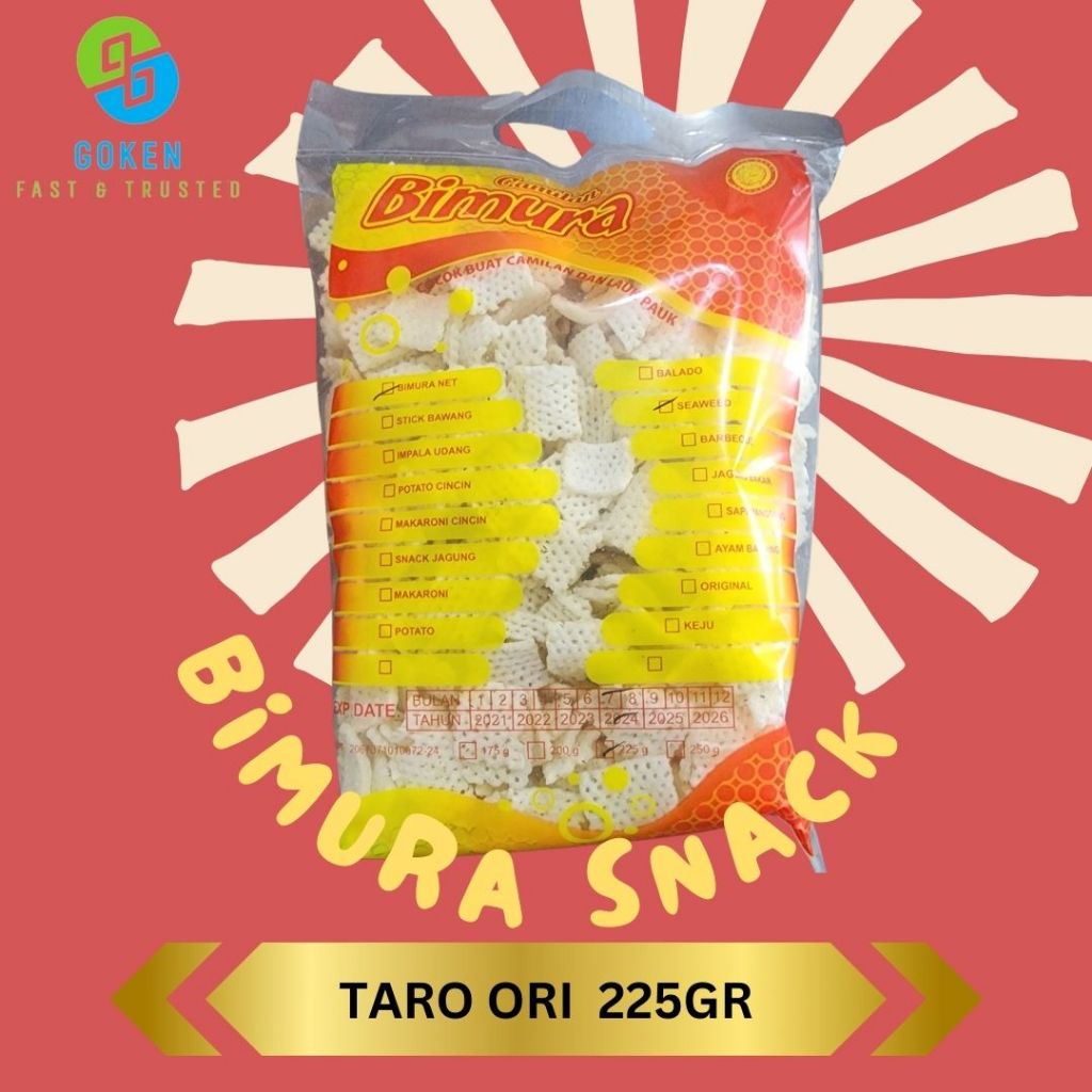 

BIMURA SNACK TARO NET SEAWEED 225GR