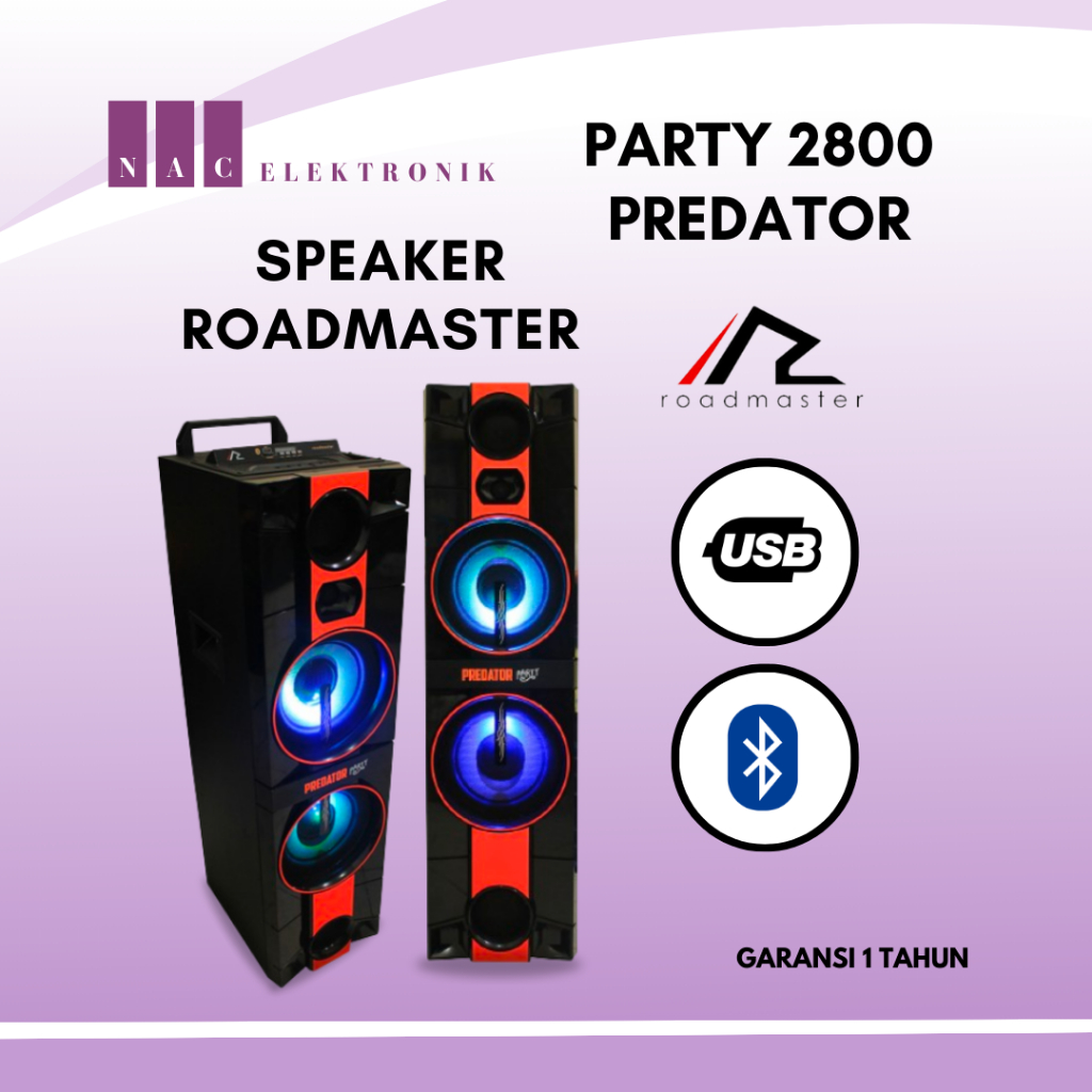 ROADMASTER SPEAKER AKTIF PARTY 2800 PREDATOR