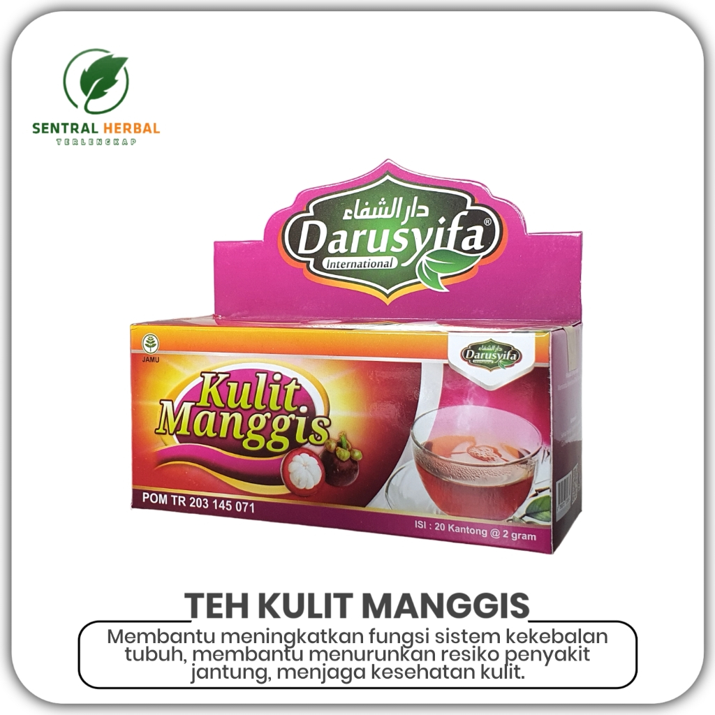 

Teh Kulit Manggis Darusyifa - Teh Herbal Alami untuk Kesehatan Optimal Isi 20 Kantong