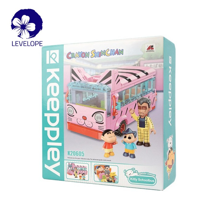 Keeppley Block / Brick Mainan Balok Susun DIY Shinchan School Bus