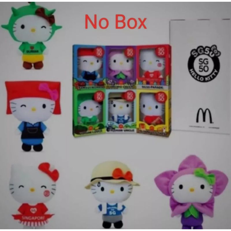 Boneka Hello Kitty MC Donald's Seri SG 50 Lengkap