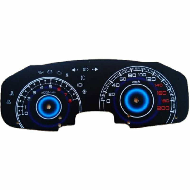 Papan speedometer variasi mobil toyota Vios LIMO GEN 1 thn 2003-2007