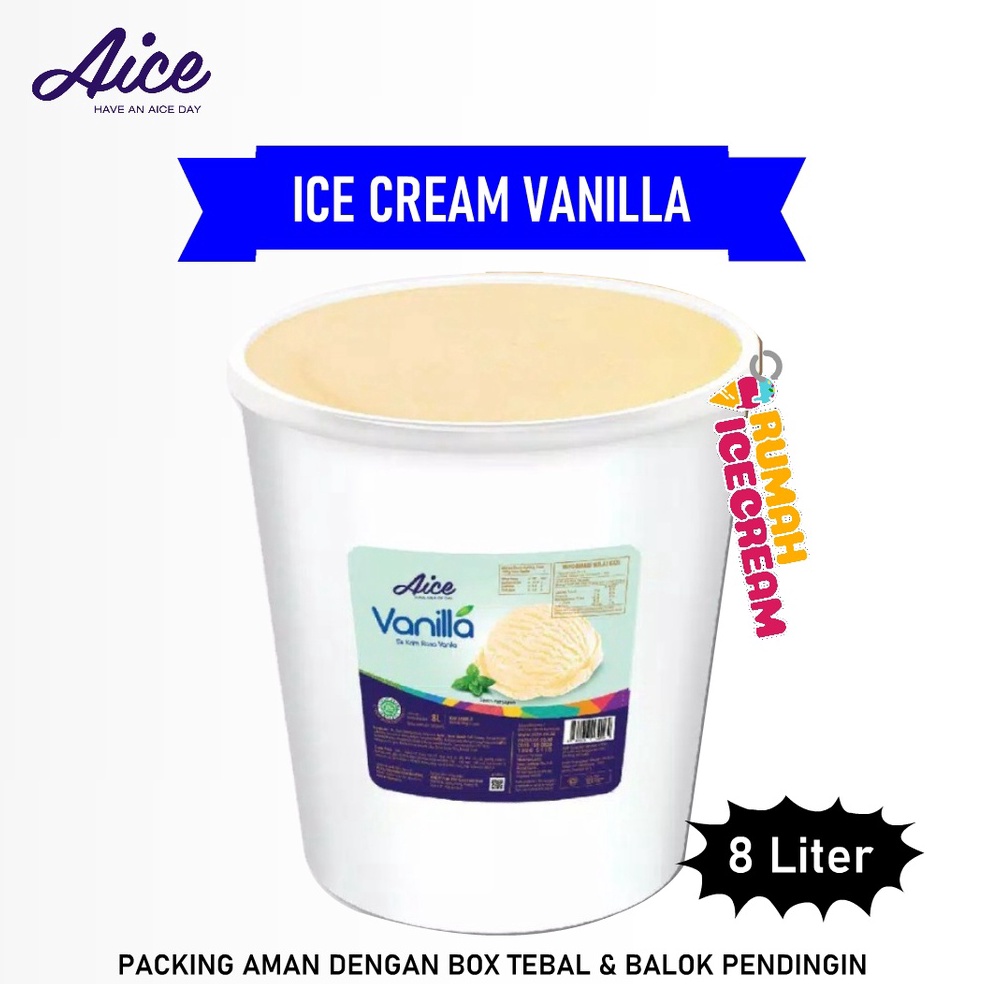 

PROMO ALE Es Krim Aice Vanilla 8L