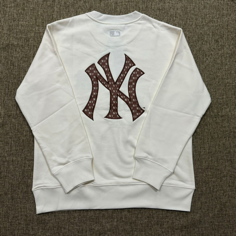 MLB Korea NY Yankees Big Lux Sweater White Original