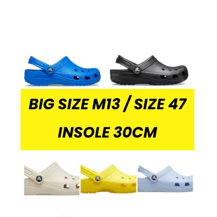 Ready CodeFr5Q Sandal CROCS BIGSIZE JUMBO REJECT rijek M13 size 47 baca deskripsi