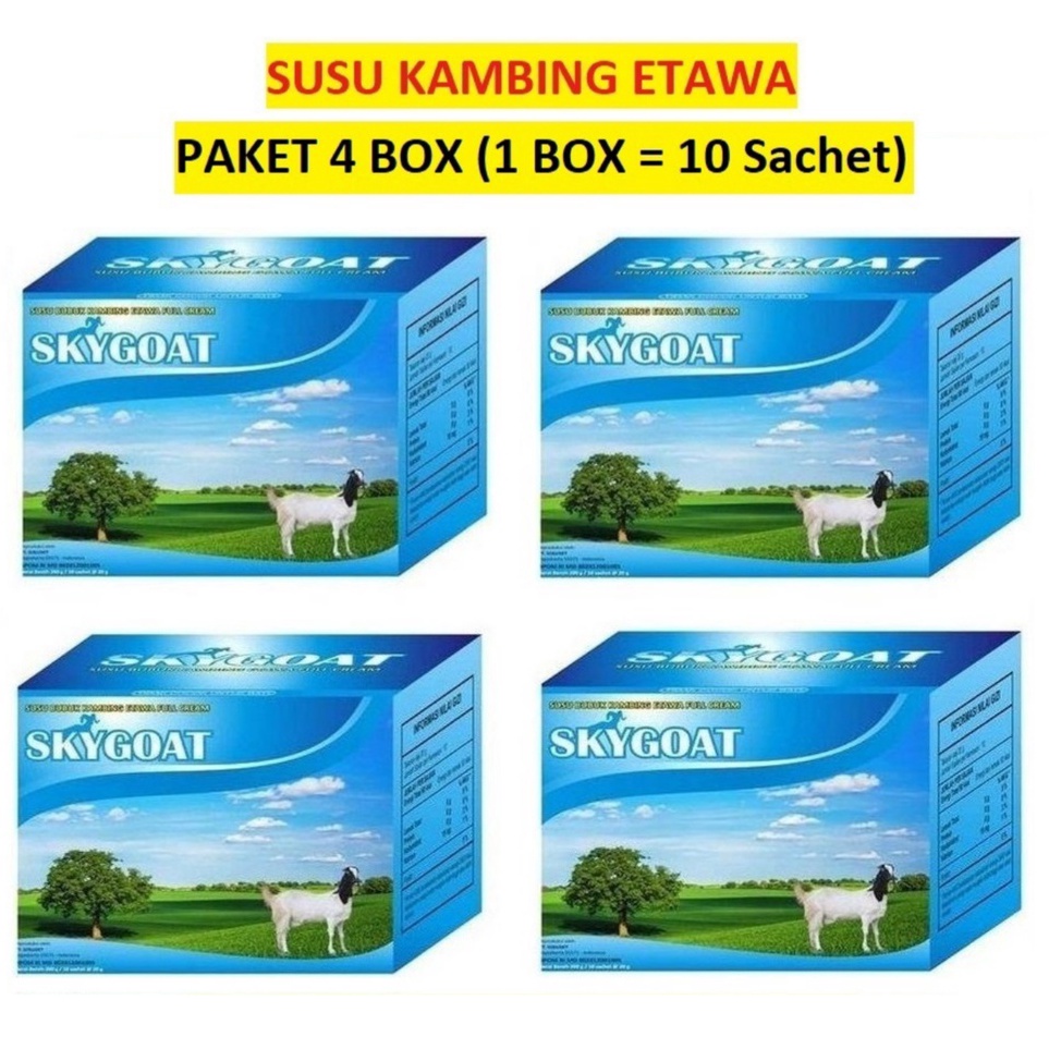 

Terlaris Paket 4 Skygoat Susu Kambing Etawa Bubuk Full Cream Skygoat Coklat Paket Skygoat Mix Campuran F92