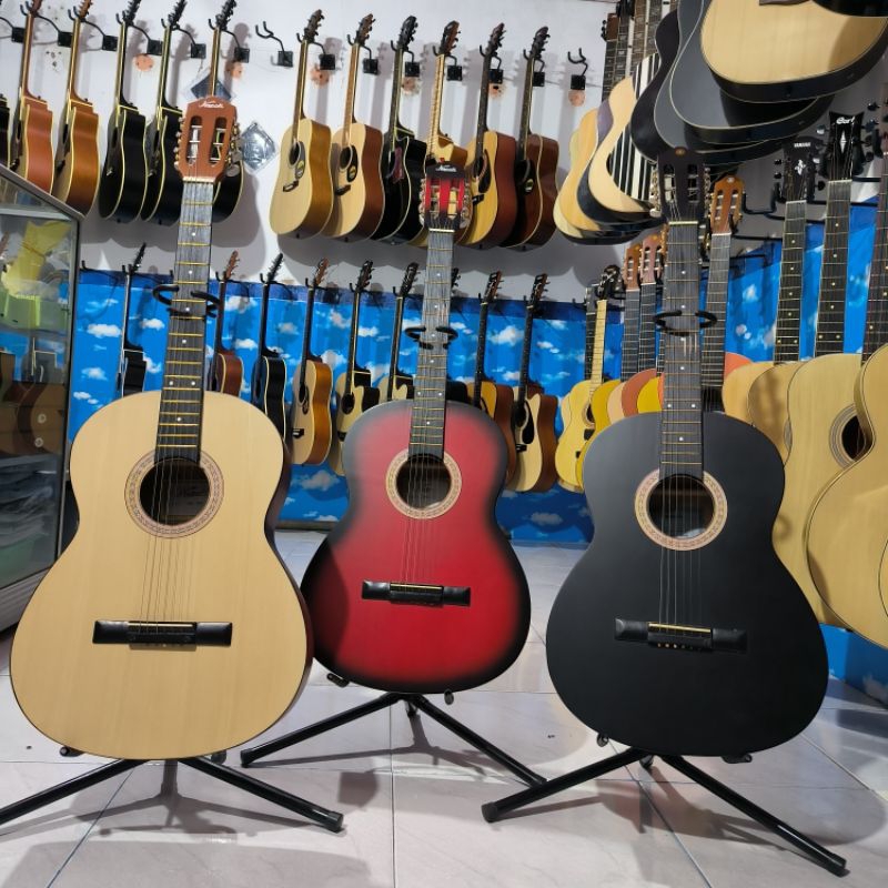 Gitar akustik folk bonus lengkap
