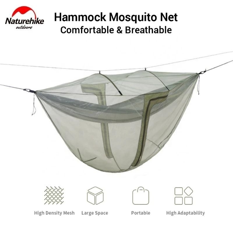 HAMMOCK MOSQUITO NET NATUREHIKE NH21DC00A NET KELAMBU ANTI NYAMUK JARING MESS HAMMOCK UNIVERSAL CAMP