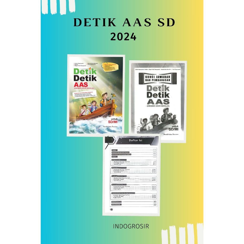 Buku Detik Detik AAS SD 2023/2024 Intan Pariwara