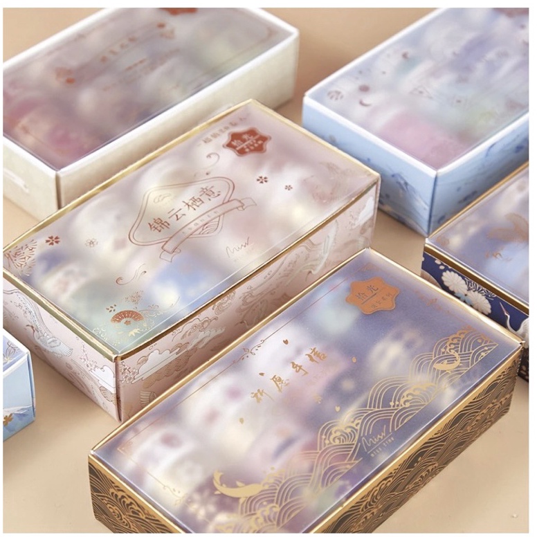

is washi tape selotip premium set 2 gold foil jepang 1Y
