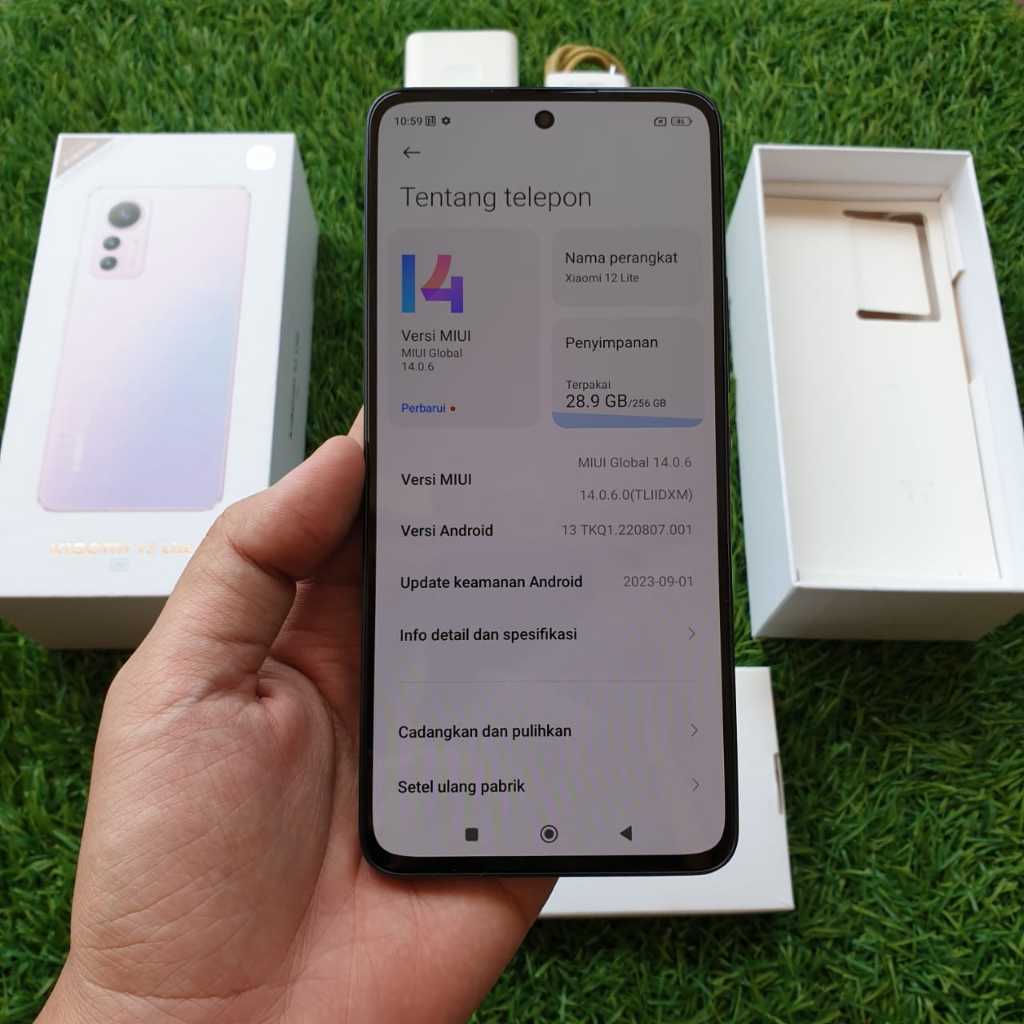 HANDPHONE XIAOMI REDMI NOTE 12 PRO 5G 8/256GB SECOND SEKEN BEKAS MURAH