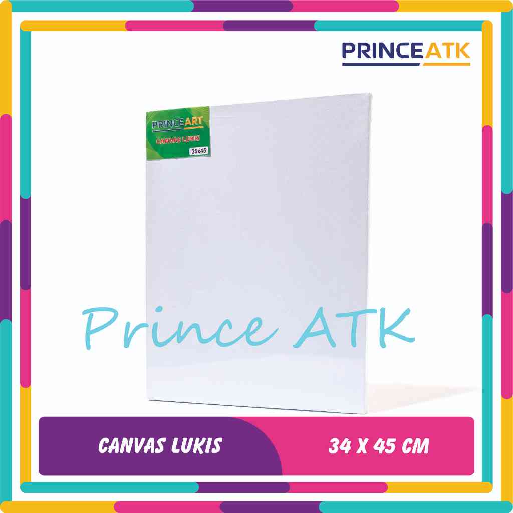 

[PRINCE ART] Canvas / Kanvas Lukis Putih Ukuran 35 x 45 Cm