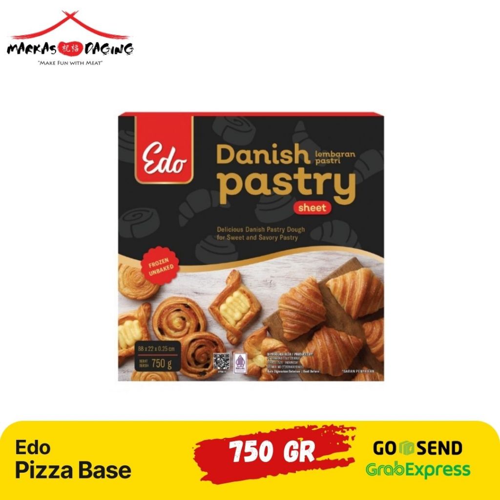 

Edo Danish Pastry Sheet (Kulit Pastry) 750 Gr