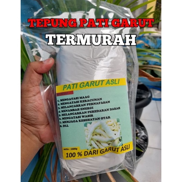 

Jaman Now TEPUNG PATI GARUT ASLI TERMURAH BERSIH SUPER kemasan 1KG dan 5gram 2C