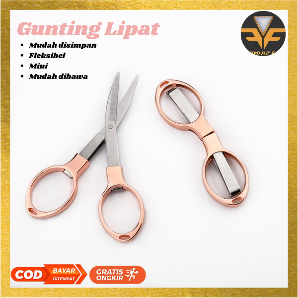 

Gunting Lipat Bentuk Kacamata Gunting Mini / Gunting Lipat Portable / Gunting Lipat Kecil / Folded Scissors Mini